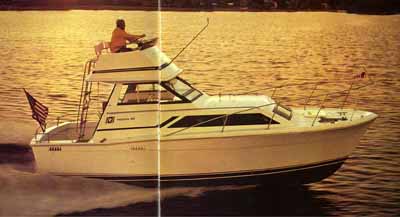 from original sales brochure - flybridge model